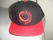 Vintage 90s Marlboro Adventure Team Lizard Rock Hat Cap Black Red