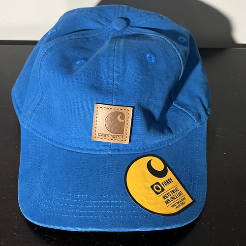 Carhartt Mütze Force Odessa Canvas Logo Cap verstellbarer Riemen hinten marine blau