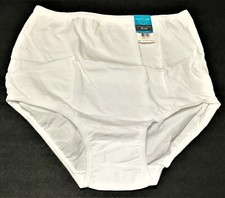 small / 5 - NWT Vanity Fair Perfectly Yours cotton brief panty white b51 