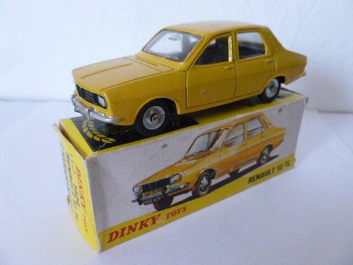 DINKY TOYS originale : n° 1424 RENAULT 12 T.L. Avec sa BOITE