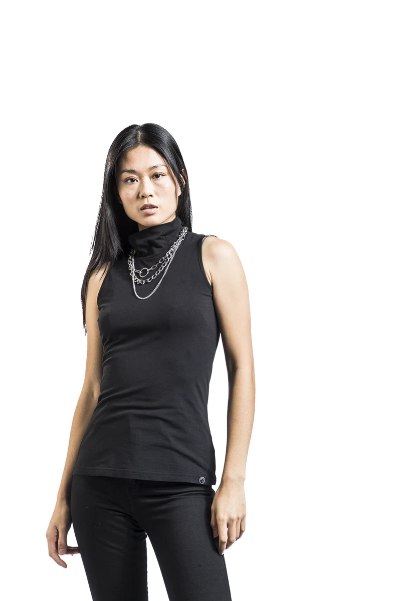 Black Premium by EMP Damen schwarzes Turtleneck Top - angenehmer, weicher
