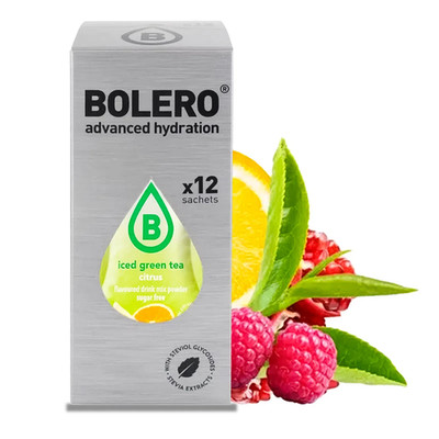 NEU Bolero Iced Green Tea Mix 12x8g Instantgetränk ohne Zucker Stevia