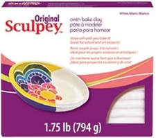 Polyform Sculpey Original Polymer Clay, 1.75-Pound, White (2-Pack) 