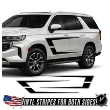 C-stripe Vinyl Side Racing Stripes - Fits 2021-2028 Chevy Tahoe Gmc Yukon