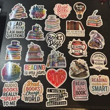 Lot Of 25 - Reading, Readers, Book Lovers Stickers - Free S H