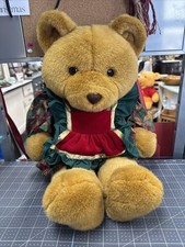 Vtg Commonwealth Plush Mama Bear In Dress Apron 20