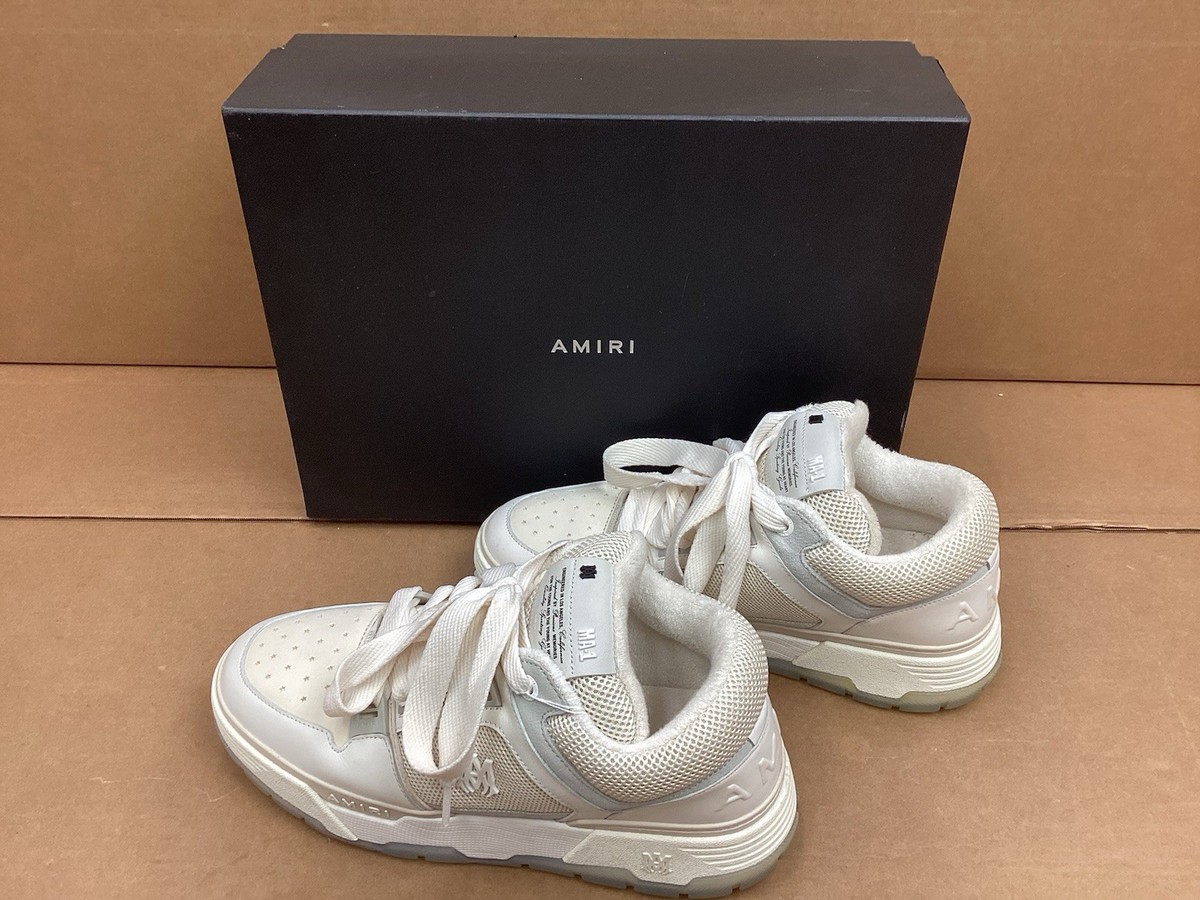 Amiri White Mesh and Leather MA-1-23 Sneakers Size 46 EU | eBay display picture 2