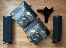 Lot of 2 Memorex VCD8 & VCD8BM/MO 3-Disc CD Player Radio W/ Speakers For Parts