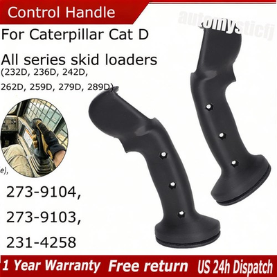 #ad For Caterpillar Cat D Series Skidloader Replacement Plastic Handle Set Black US $169.99