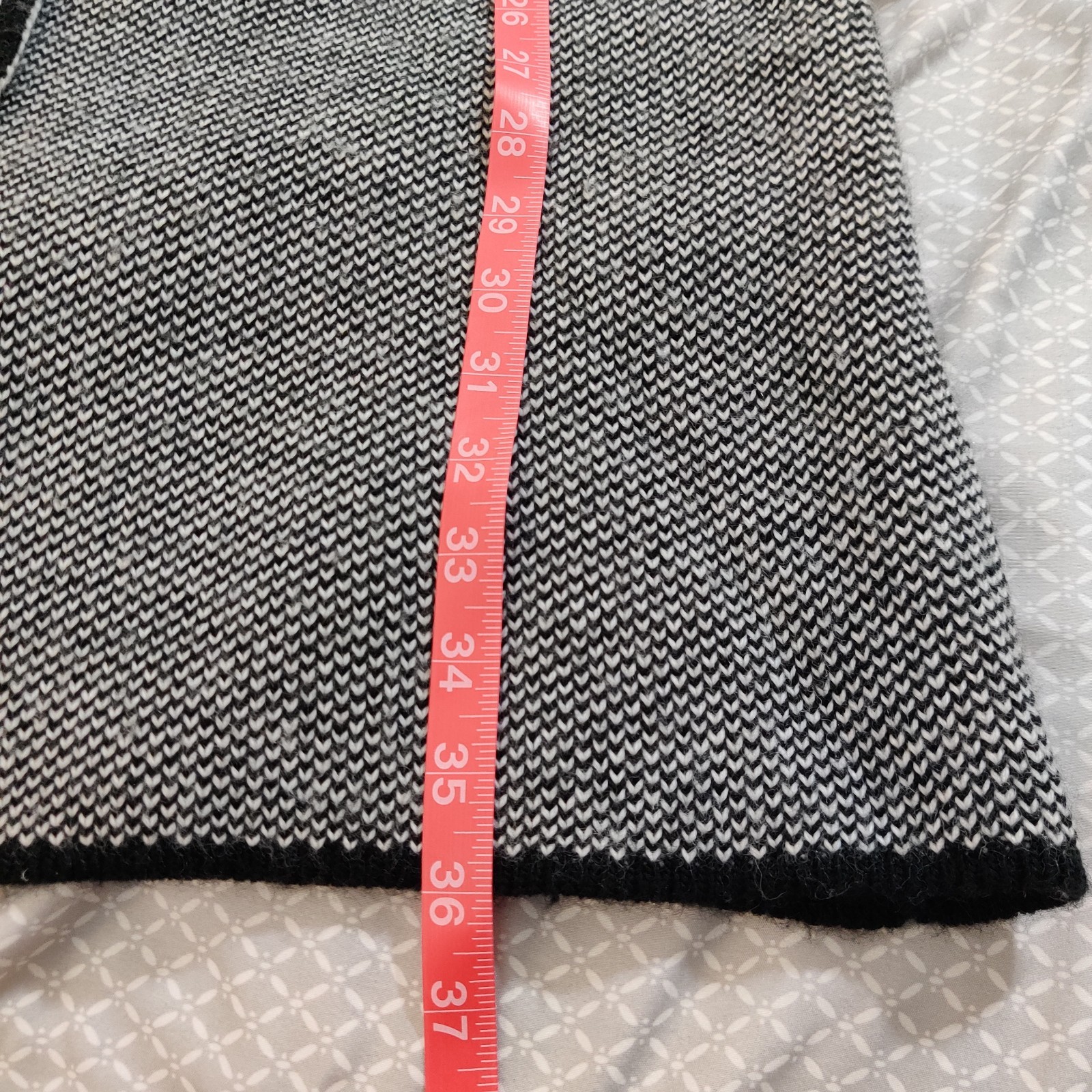 Cocogio Black/White Button-Down Duster Cardigan, … - image 6