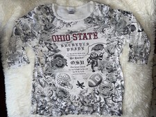 Ohio State Brutus Buckeye Football 3/4 sleeve shirt 2x Creative Apparel