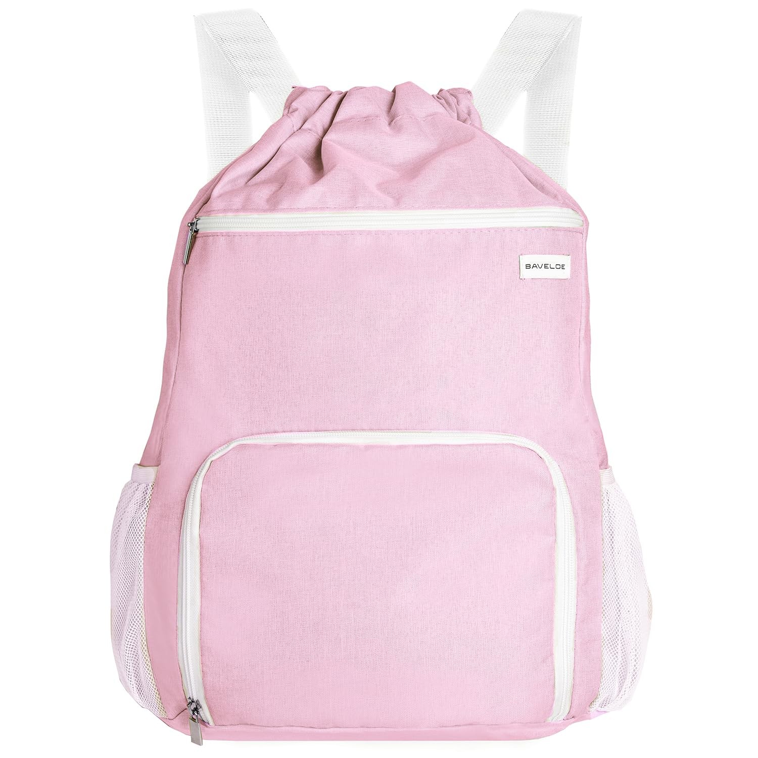 Drawstring Backpack with Wet Pocket & Shoe Compartment Water-Resistant Sports...