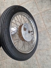 Triumph T120 TR6, BSA A65 Jones WM2 19" Front Wheel 8" SLS & New 3.25 x 19 Tyre