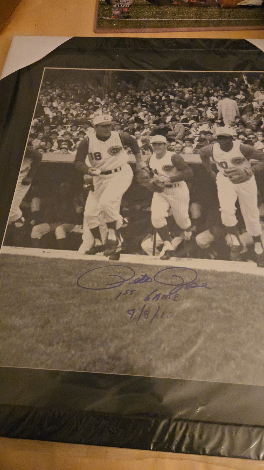 Pete Rose Autographed Signed 16x20 Photo Psa Certificate 