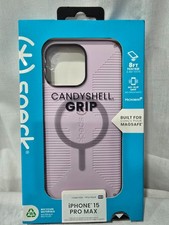 Speck CandyShell Grip Phone Case for iPhone 15 Pro Max, Soft Lilac  BRAND NEW 