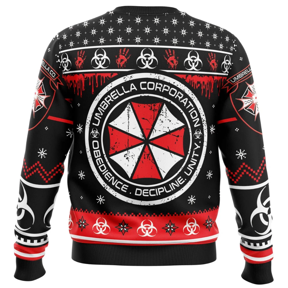 Resident Evil Umbrella Co. Christmas Ugly Sweater