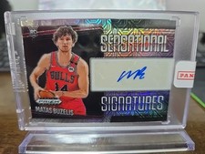 2024-25 Prizm Black Matas Buzelis Sensational Signatures MOJO SS-BUZ 1/25