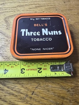 Vintage Bells Three Nuns Empty 50g Tobacco Tin None Nicer