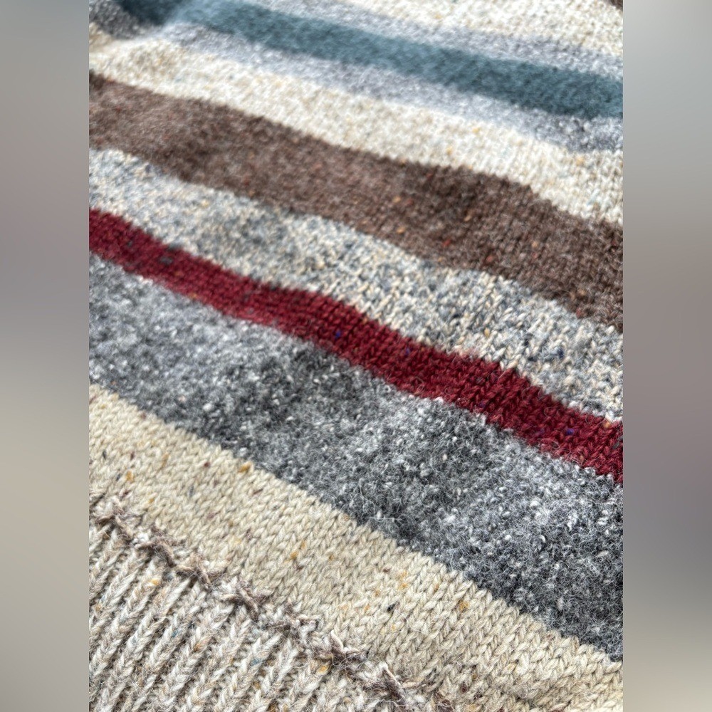 Vintage Cottage Rosette Patchwork Y2K Handknit Gr… - image 8