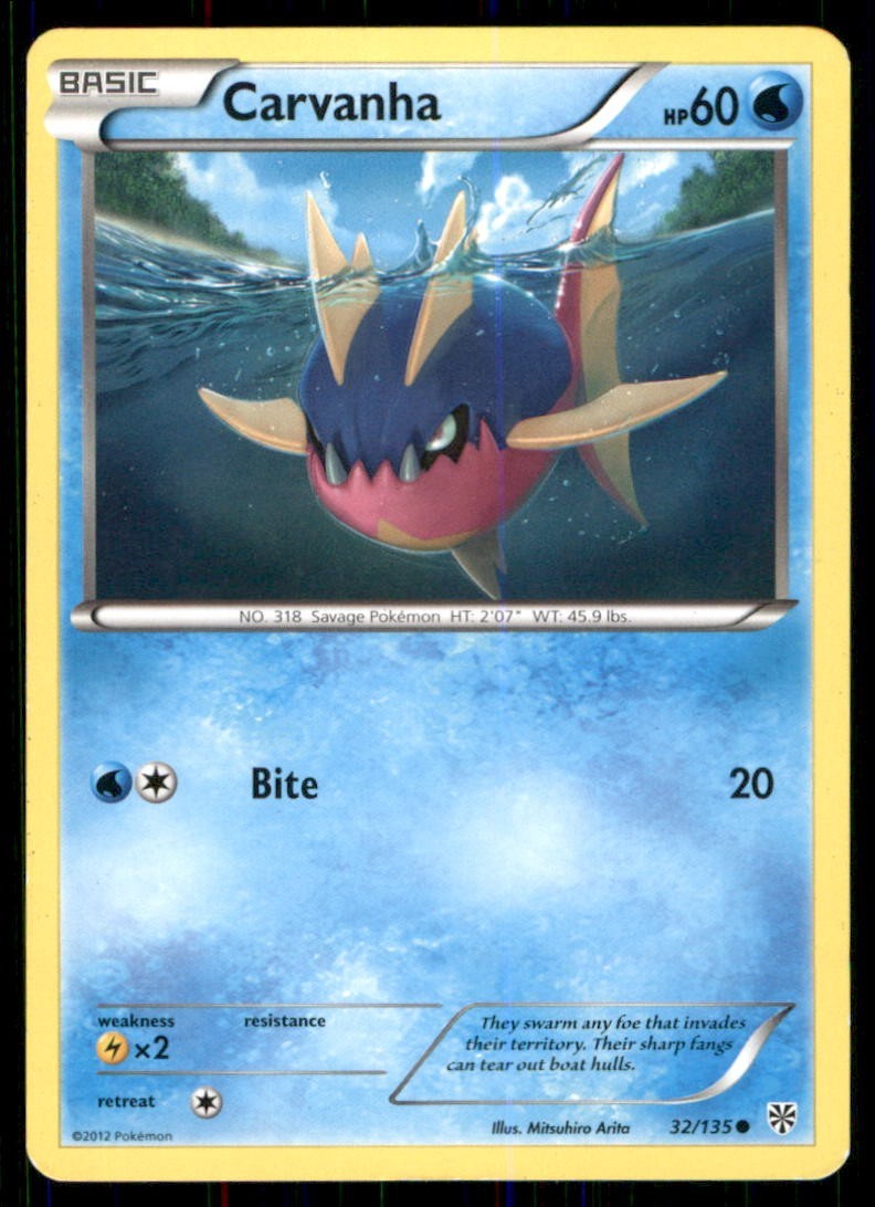 Pokémon TCG Carvanha Carvanha Common Regular