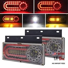 Trailer Tail Light Brake Stop Light 2pcs Led Rear Stop Trucktaillight-xc24v