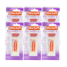 The Doctor'S Brushpicks Interdental Toothpicks 120-Picks per Pack 6-Pack