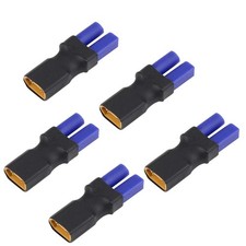 5Pack XT60 Male Connector to EC5 Female Connector Adapter Plug for RC Lipo Ba...