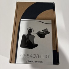 Plantronics Poly CS540 Wireless DECT Headset W/ HL10 Lifter Single Ear Headset