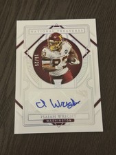 2020 Panini National Treasures Signatures Holo Silver /25 ISAIAH WRIGHT Auto RC