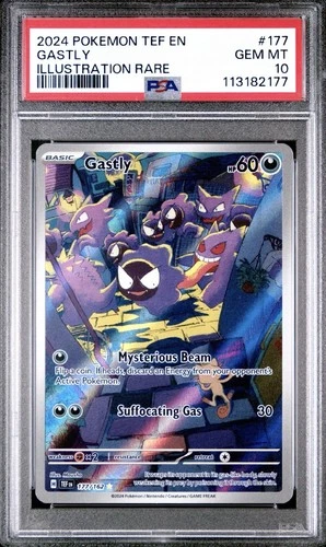 PSA 10 Gastly Illustration Rare 177/162 Pokemon Temporal Forces
