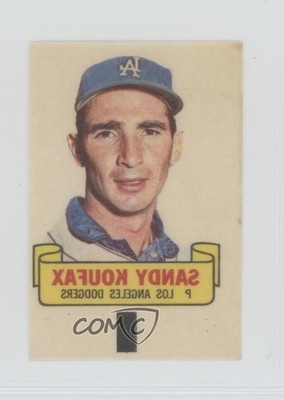 1966 Topps Rub-Offs Sandy Koufax HOF g5e