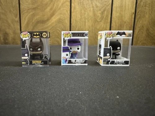 Batman Funko Bitty Pop - Lot of Three - Batman and The Joker - #84 #275 #337