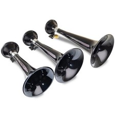 Kleinn Air Horns Black Triple Train Horn System Part For 230 With 15 13 11
