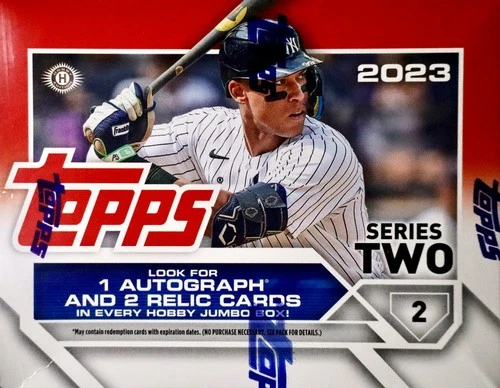 2023 Topps Series 2 Baseball Hobby Jumbo Box – 1 Auto, 2 Relics, 2 Silver Packs