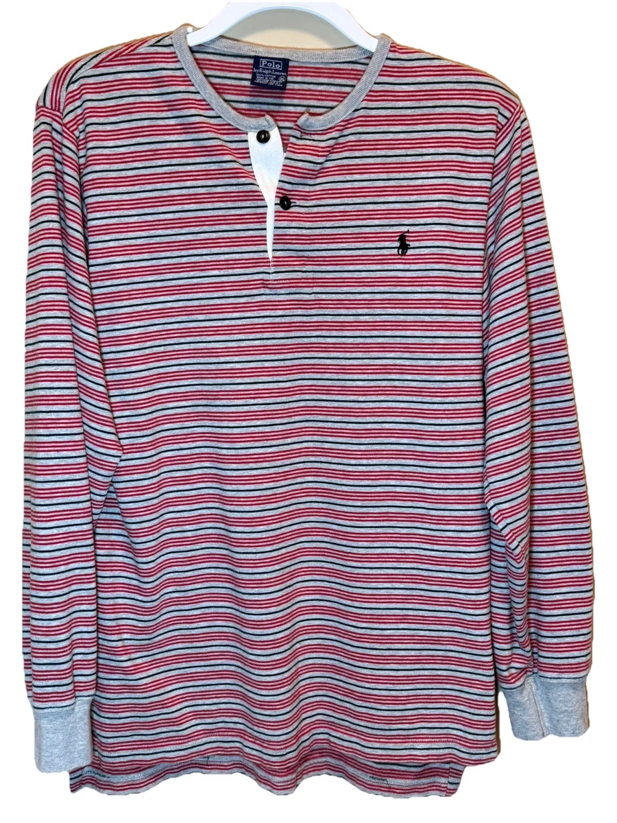 Polo Ralph Lauren Henley Striped Casual Button-Down Shirts for Men