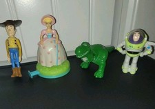 Vtg McDonald's Toy Story 1996 Pixar Woody Buzz Rex Rare Bo Peep Figurines Set