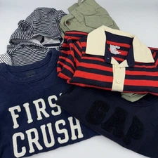 Baby GAP 6-12 Mo Baby Boy Hoodie Shirt Sweatshirt Pant Romper Outfit Set Lot 5pc