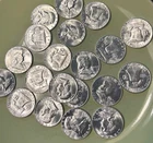 Roll of 20 Franklin Half Dollars.  Perfect BU