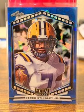 2022 Leaf Draft Metal Blue Ice Derek Stingley Jr #P-DS1 Rookie RC