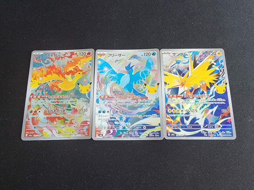 Pokemon 3-SET Moltres Aritcuno Zapdos 108 107 105/103 30th m6a AR NM