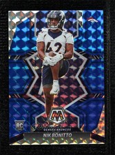 2022 Panini Mosaic Rookies Blue Mosaic Prizm 95/99 Nik Bonitto #396 0ma6