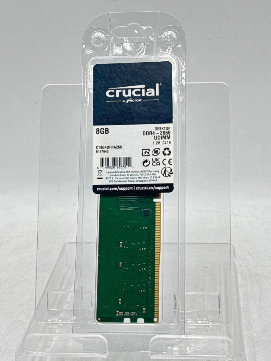 Crucial PC4-21300 (DDR4-2666) Bus Speed Computer RAM 8 GB Capacity