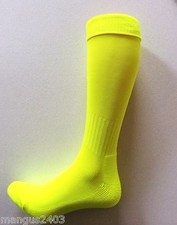 Image of KIDS BOYS HIGH QUALITY SONDICO FOOTBALL RUGBY SOCKS FLUO GREEN OR FLUO YELLOW BN