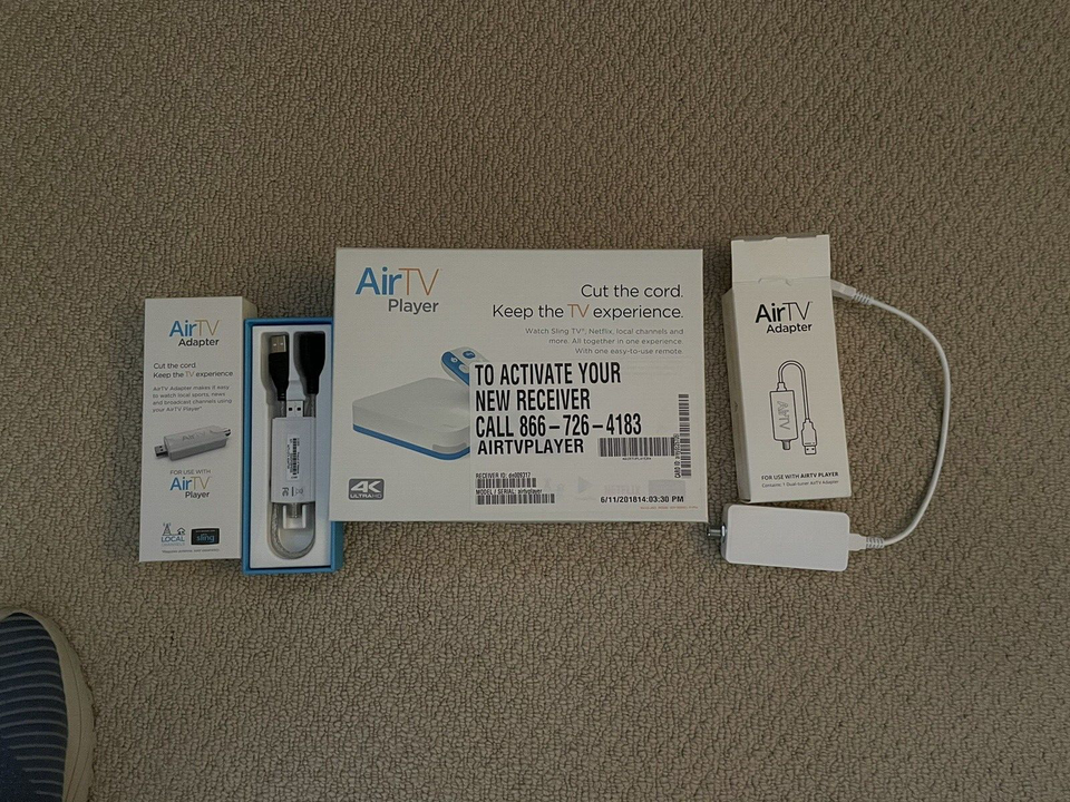 AIR TV Streaming Media Player Remote HDMI 4K SLING NETFLIX GOOGLE