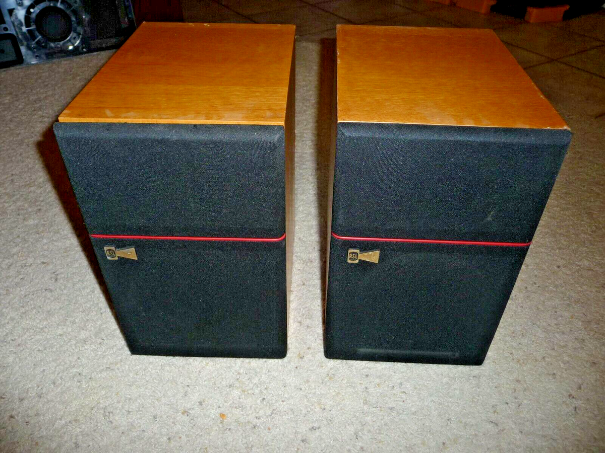 Vintage 90's RSL Roger Sound Lab CG-6 2-Way Bookshelf Speakers