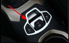 Electrical Park Hand Brake Cover Trim For 2015-2018 Jeep Renegade Chrome 1pcs