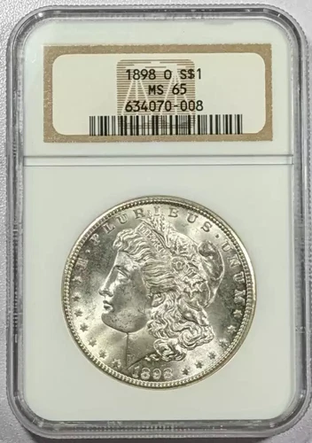 1898 O Morgan Silver Dollar NGC MS-65