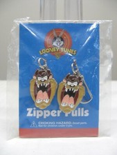 Looney Tunes 2 Taz Tazmanian Devil Zipper Pulls Purse Charm