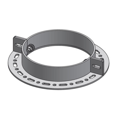 20'' Diameter, Double Wall Zero Clearance Grease Duct, Full Angle Ring