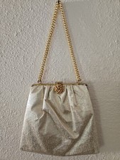 Vintage Gold Metallic Evening Bag Purse